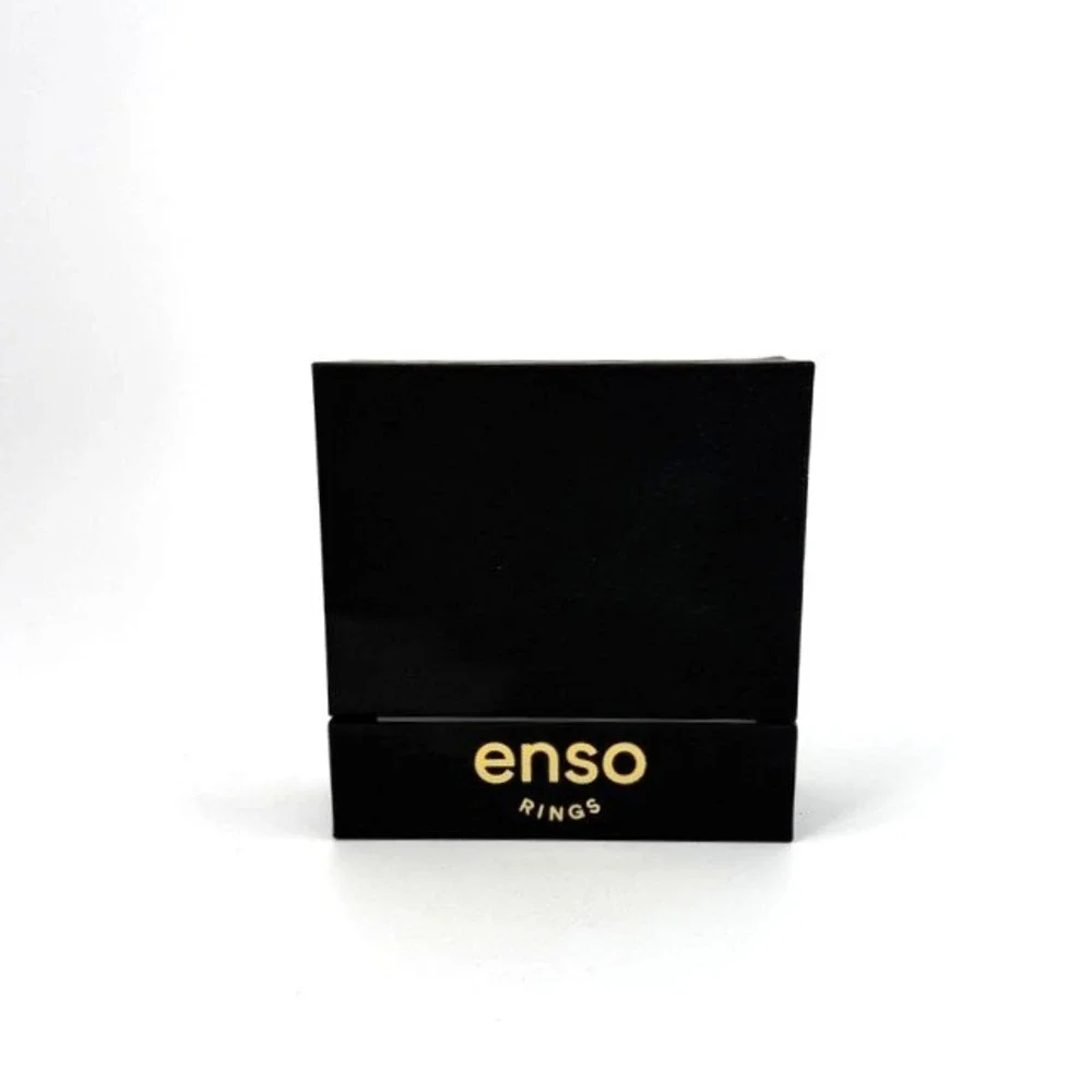 Enso Hybrid Silicone Rings Set Size 8 Gold and Slate Grey Metallic Mens Band NEW